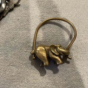 Bronze elephant keychain!